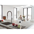 Essence jednouchwytowa bateria zlewozmywakowa, dn 15 chrom, czarny 30294000 Grohe